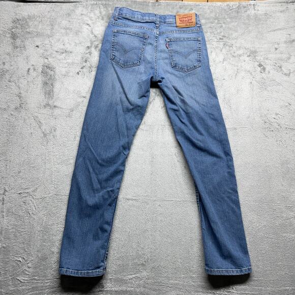 Levi's 502 Jeans Youth Boys Size 14 Regular Blue Taper Denim 27X27 Light Wash - Picture 3 of 8